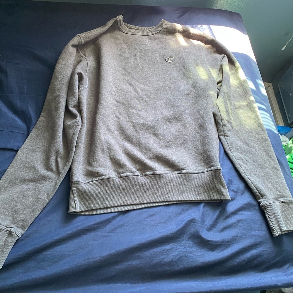 Dark Grey Champion Crewneck Sweatshirt